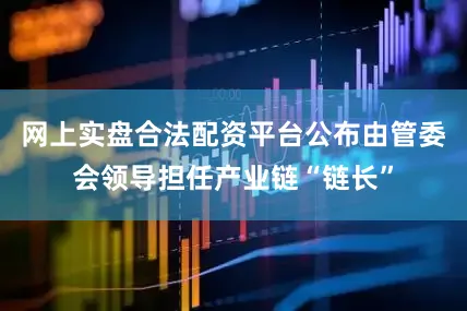 网上实盘合法配资平台公布由管委会领导担任产业链“链长”